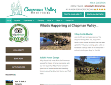 Tablet Screenshot of chapmanvalleyhorseriding.com
